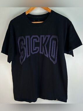 OVO Octobers Very Own Drake Men’s T-shirt Size L SICKO Black Purple EUC